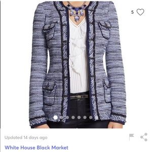 White House black market tweed blazer